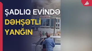 Sumqayıtda məhşur şadlıq evi yanır - APA TV