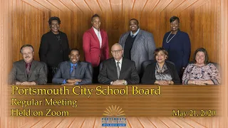 Portsmouth City School Board Meeting, May 21, 2020