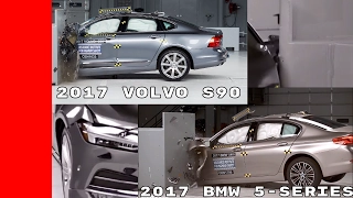 2017 BMW 5 series vs 2017 Volvo S90 Crash Test