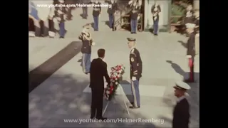 November 11, 1963 - President John F. Kennedy Lays Wreath at Tomb of Unknown Soldier in Arlington
