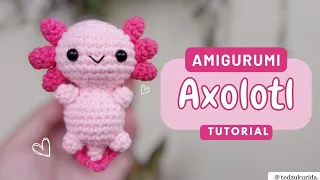 Amigurumi Axolotl Tutorial [easy pattern] #amigurumitutorial