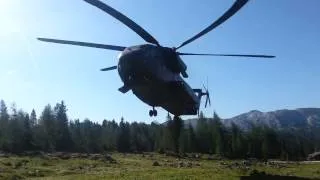German Army CH53 Landing and Boarding