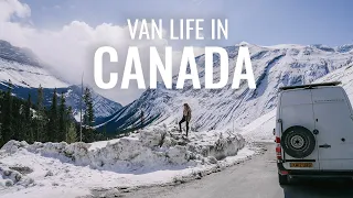 We Take On Winter VAN LIFE In the Canadian Rockies (Icefields Parkway)