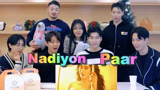 Korean actors' reactions to fascinating Indian MV😍Nadiyon Paar (Let the Music Play)