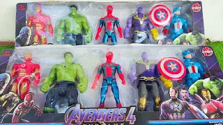 Marvel Spider Man Toy Collection unboxing, Captain America, Iron Man, ASMR Toys