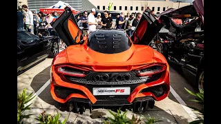 Hennessey Venom F5 Roadster LOUD Start Up!