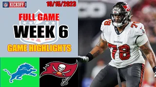 Tampa Bay Buccaneers vs Detroit Lions FULL GAME HIGHLIGHTS | 2023 Week 6 10/15/2023