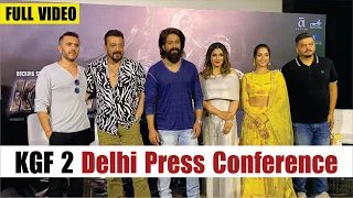 KGF Chapter 2 Press Conference In Delhi | Yash, Sanjay Dutt, Raveena Tandon, Srinidhi Shetty &Ritesh