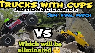 Axial Capra 4ws vs Element Ecto showdown at Crawler County in the semi final elimination TWC match