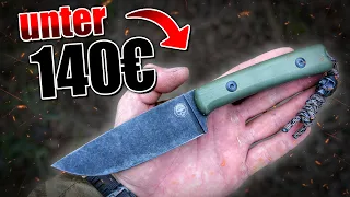 MEIN EIGENES MESSER für unter 140€ | Outdoor Bushcraft Survival Messer Review deutsch 4K