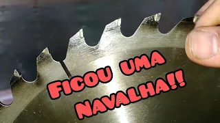 Afiando disco de serra! Essa vc não sabia 😉