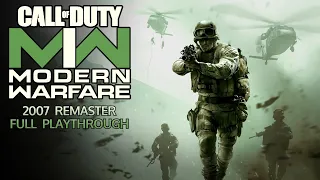 Call of Duty 4: Modern Warfare (2007 Remaster) - Full Playthrough - No Commentary (HD PS4 Gameplay)