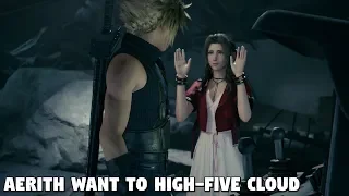 Final Fantasy 7 REMAKE - Aerith want to High-Five Cloud