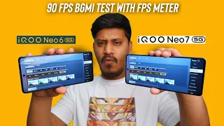 IQOO Neo 7 vs IQOO NEO 6 PUBG 90FPS TEST with FPS METER (Snapdragon 870 vs Dimensity 8200)