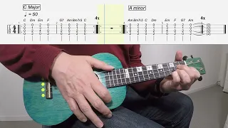 C Major A minor #ukulele chords