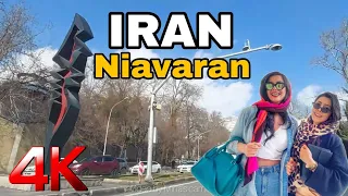 IRAN -Tehran 2022 4k|Driving on Niavaran Luxury Street Tehranایران