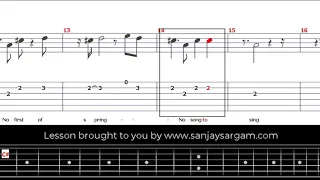 I Just Called to Say I Love You - Guitar Tutorial (Tabs)