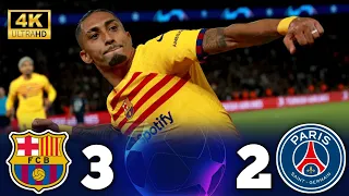 Highlights - Barcelona (3-2) Paris Saint-Germain ⚡🏅UEFA Champions League [2024] ¦ 4k ✨