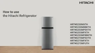 Hitachi Refrigerator 2 Door User Guide