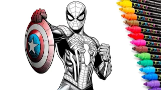 Spider-Man PS5 Coloring Page | Spider-Man Coloring Book [NCS]