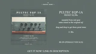 PULTEC EQP-1A (EQ PRESETS IRs) (Demo Preview)