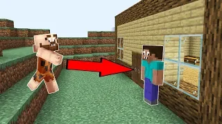 ПЕЩЕРНЫЙ ЧЕЛОВЕК НАШЕЛ ДОМ ПРОФЕССИОНАЛА В МАЙНКРАФТ ! ТРОЛЛИНГ НУБА В MINECRAFT ЛОВУШКА  мультик