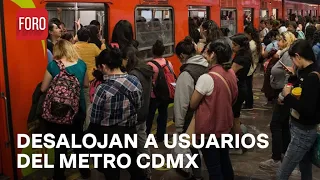 Desalojo de tren en la Línea 7 del Metro CDMX - Expreso de la Mañana