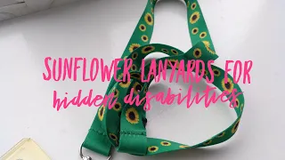 Sunflower lanyard for hidden disabilities