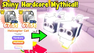 I Hatched Shiny Hardcore Mythical Helicopter Cat! - Pet Simulator X Roblox