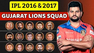 IPL 2016 & 2017 Gujarat Lions Squad | All Squad Of Gujarat Lions In IPL History 🔥