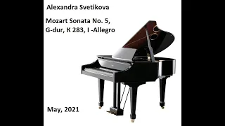 Александра Светикова, Mozart, Sonata#5, G-dur, К 283, I Allegro