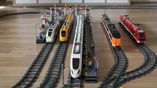 Great Lego train route with XXL Lego train station