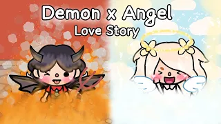 💗How We Met! Our Love Story💗Demon😈 X Angel😇| Love Story💗| Toca Life World 🌍