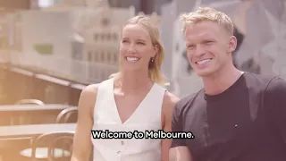 Cody Simpson and Emma McKeon on Melbourne