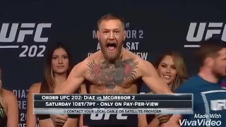 All weighing Conor McGregor , UFC