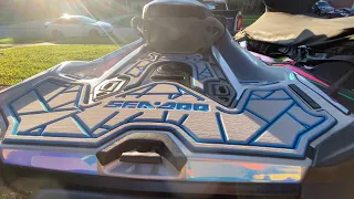 SC WAKE Mat Installation ( Sea-Doo GTX300 ) Jet Ski