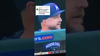 Minnesota twins manager Rocco Baldelli ejected