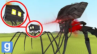 HOUSE HEAD vs TRIPOD! 👽 TREVOR HENDERSON vs WAR OF THE WORLDS! (Garry's Mod Sandbox) | JustJoeKing