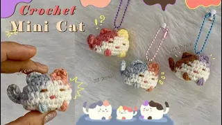 Amigurumi Crochet Mini Cat 🐈😺 Crochet Keychain Tutorial
