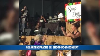 Gebärdensprache bei Snoop Dogg Konzert