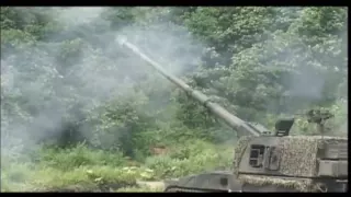 貴重映像　９９式自走155mm　７５式自走155mm　M110A2 自走203mm