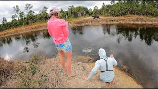 She Caught the BIGGEST One In Florida’s Most DANGEROUS Canal!!