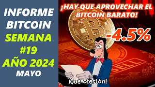 Informe Bitcoin Mayo Semana 19 de 2024 Análisis de Bitcoin Express hoy ahora al día #bitcoin