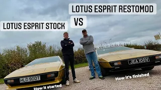 Lotus Esprit Restomod vs Lotus Esprit stock