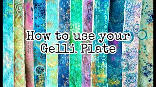 🎨 NEW techniques for GELLI PRINTS 👉🏼using household items!!