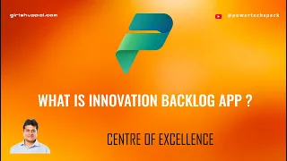 What is Innovation backlog app in centre of excellence starter kit ?