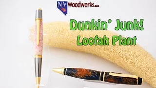 Real Loofah Resin Cast Alumilite Pen Blanks - Dunkin' Junk!