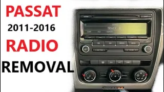 How TO REMOVE RADIO ON VW PASSAT 2011-2016 removal 2012 2013 2014 2015