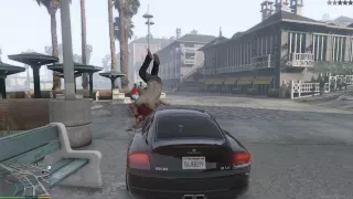 Grand Theft Auto V PC 1080p Running Over Pedestrians at Vespucci Beach