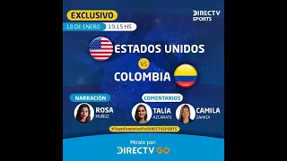 2021/01/18 DIRECTV South America - USWNT vs Colombia Highlights - Rosa María Muñoz PxP